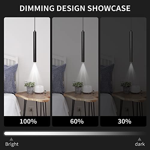 Modern Pendant Lights 4000K LED Dimmable Pendant Light Fixtures Pendant Lighting for Kitchen Island (3 Count)