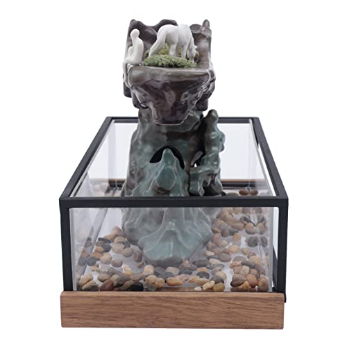 Desktop Waterfall Fountain with Rockery
