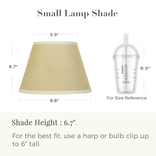 Khaki Empire Lamp Shades Set of 2