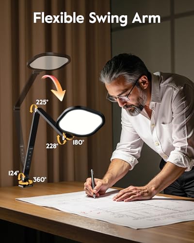 Desk Lamp for Home Office with Clamp