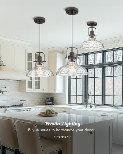 Water Ripple Glass Pendant Light