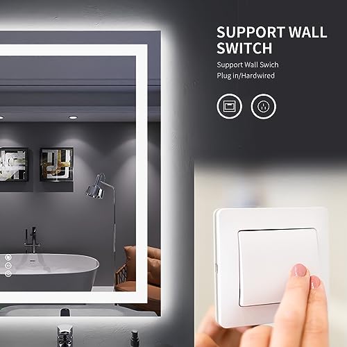 24"X36" LED Bathroom Mirror with Lights