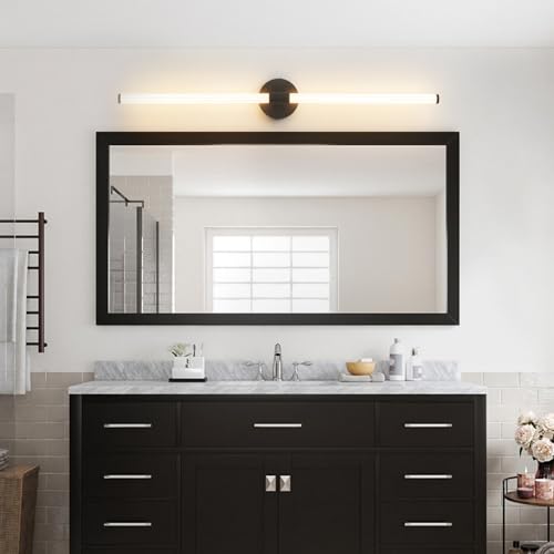 Bathroom Vanity Lights 39" Long LED Vanity Light Bar Black