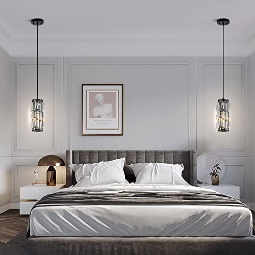 Black Pendant lamp Modern Pendant lamp (2 Count)