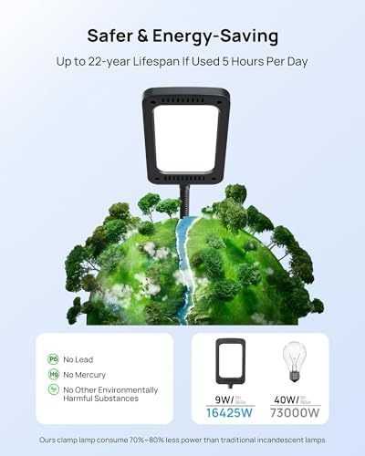 LED Desk Lamp with Clamp
