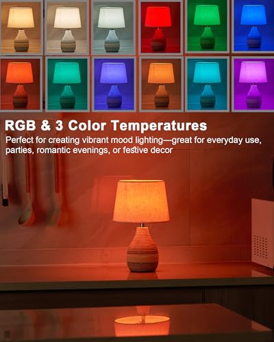 13" H Small Rechargeable Cordless Ceramic Table Lamp