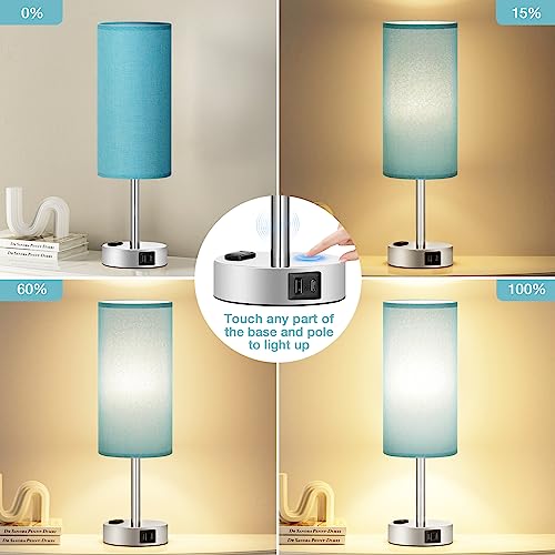 Light Beige Bedside Table Lamp