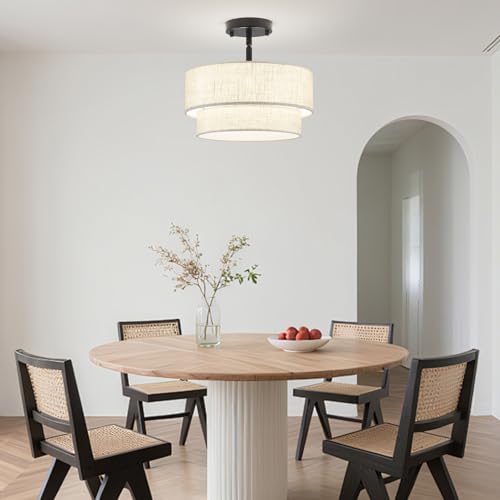 3 Light Semi Flush Mount Ceiling Light