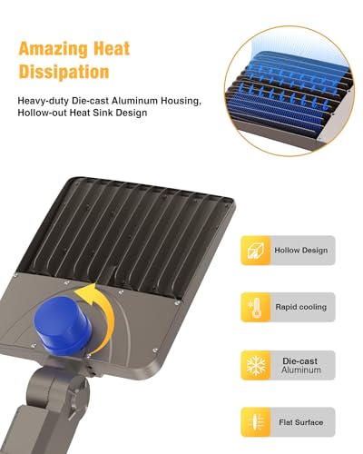 LED Parking Lot Light 200W 28000LM 5000K