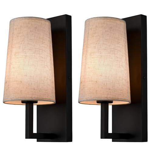 Farmhouse Black Wall Sconces Set of Two Modern 1 (2 Count)