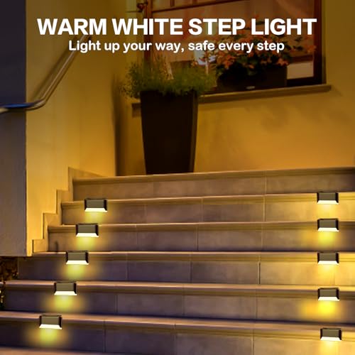 Solar Deck Lights Outdoor (4 Count)