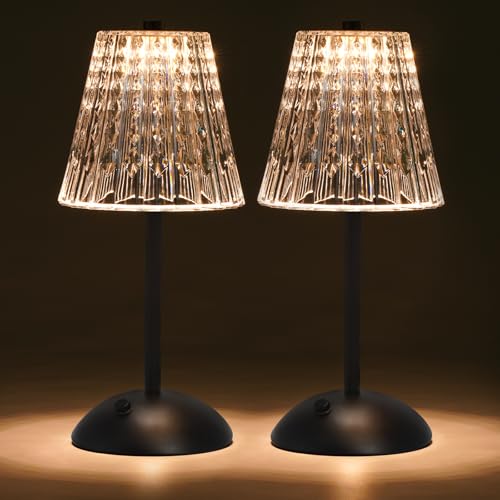 2 Pack Cordless Touch Table Lamp