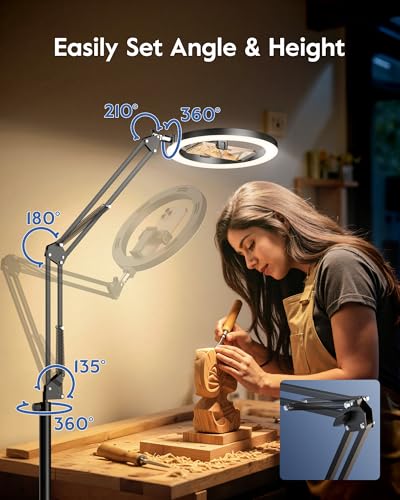 Ring Light with Stand & Lockable Wheels