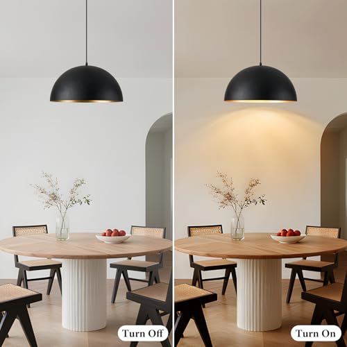 16" Dome Farmhouse Pendant Lights for Kitchen Island