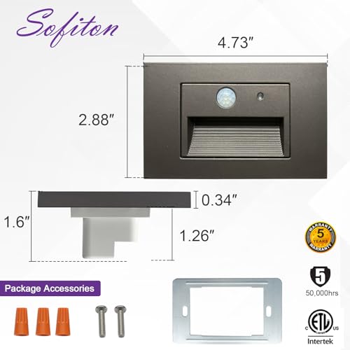 4 Pack Horizontal LED Step Lights