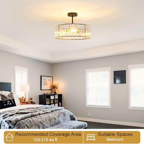 Modern Crystal Ceiling Light Fixture