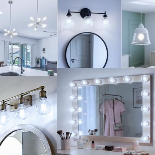 G25 LED Globe Light Bulbs for Vanity (6 Count)