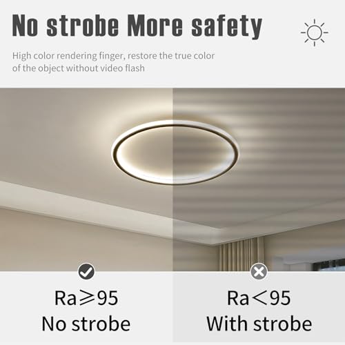 23.6 Inch Flush Mount Ceiling Light
