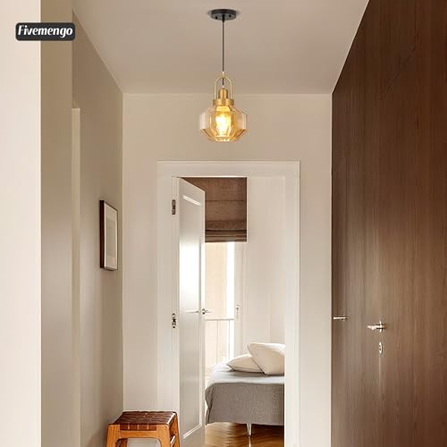 9in Mid Century Modern Pendant Light