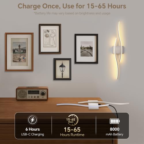Wireless Wall Sconces Set of Two (2 Count)