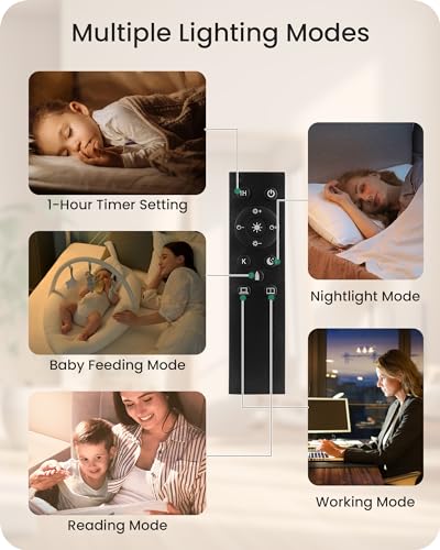 Dimmable Gray Floor Lamp for Living Room with Remote and Foot Switch