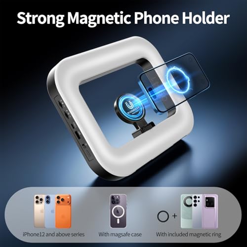 Magnetic Cell Phone Light for Video Recording