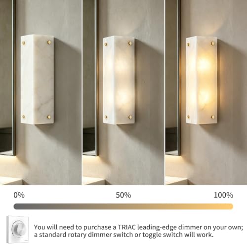 12" Alabaster Wall Sconces