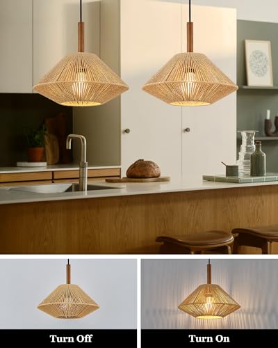 12.6" Boho Pendant Light Fixtures