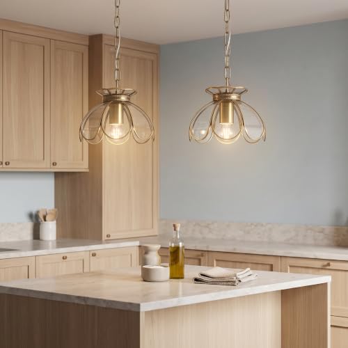 Brass Glass Ceiling Pendant Light