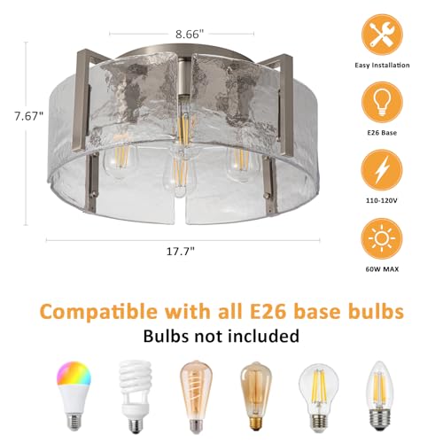 Modern Semi Flush Mount Ceiling Light Fixture