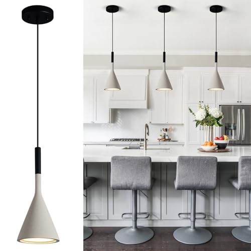 Farmhouse Grey Pendant Light Fixtures 1 (2 Count)