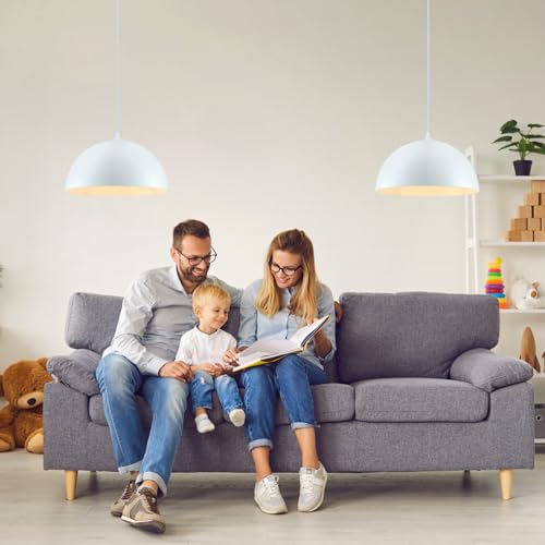 White Large Pendant Light 2 Packs (2 Count)