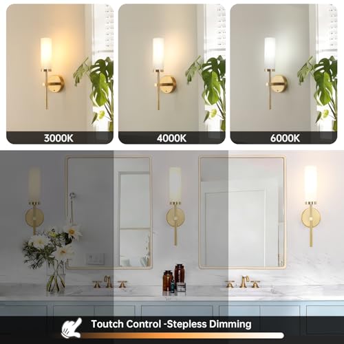 Battery Operated Wall Sconces Set of 2 (2 Count)