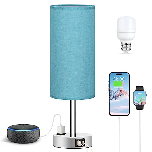 Light Beige Bedside Table Lamp