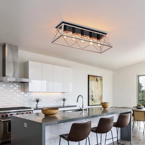 31.5" Large Flush Mount Ceiling Light Fixture