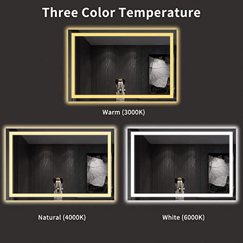 60X40 LED Bathroom Mirror with Lights