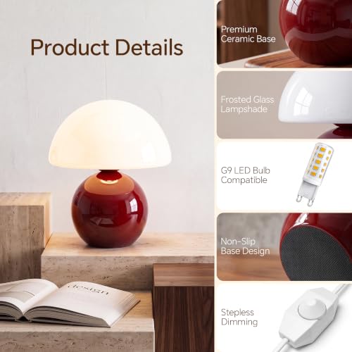 Mushroom Lamp Table Lamp for Bedroom