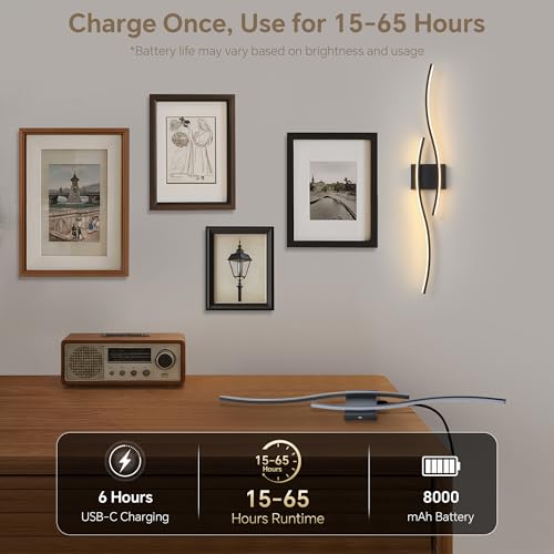 Wireless Wall Sconces Set of Two (2 Count)