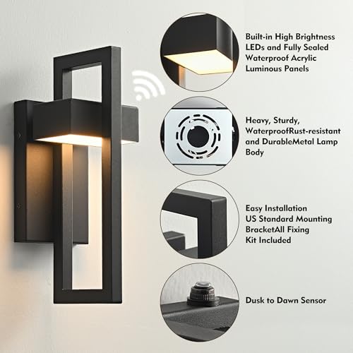Outdoor Wall Sconce Dusk to Dawn Outdoor Lighting