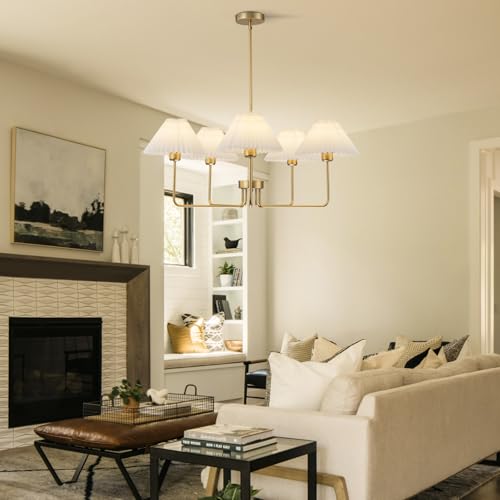 33.4” Gold Chandelier (5 Count)