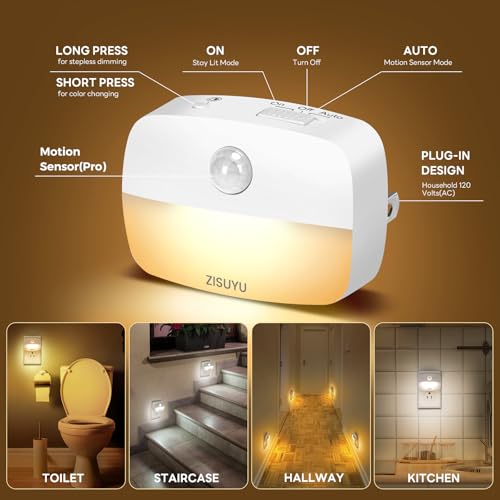 Plug in LED Night Light with Motion Sensor (6 Count)