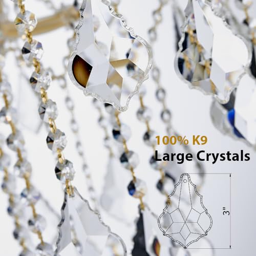 Large Gold Chandelier Light Fixtures