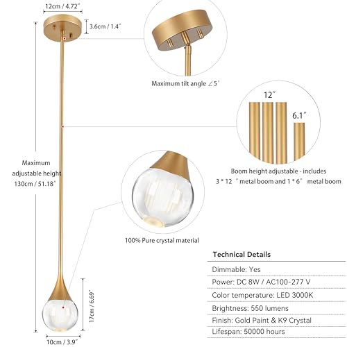 Gold Pendant Lights Kitchen Island