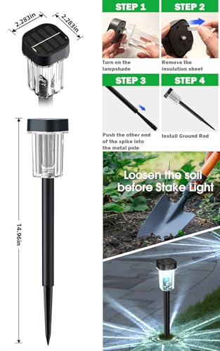 Solar Pathway Lights Outdoor (12 Count)