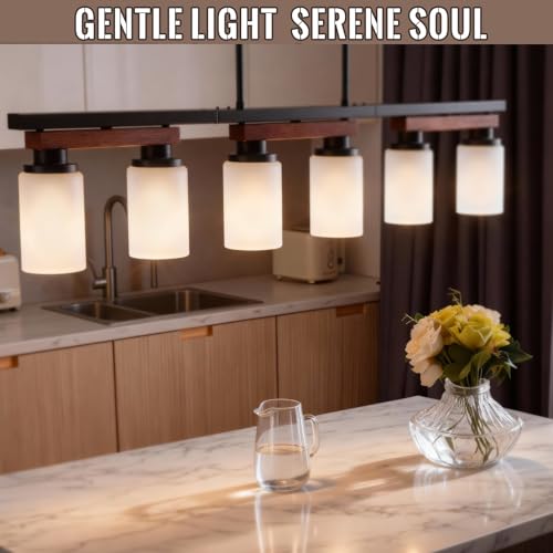 6 Light Black Linear Chandelier