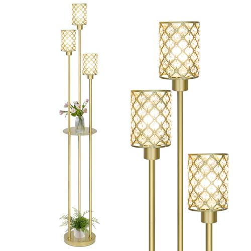 Gold Floor Lamps for Living Room (Gold)