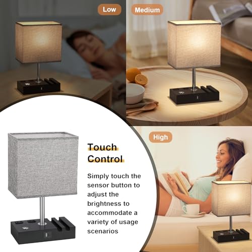 Touch Bedside Table Lamp for Bedroom