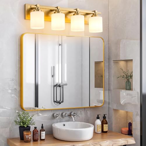 Modern Bathroom Light Fixtures Over Mirror (4 Count)