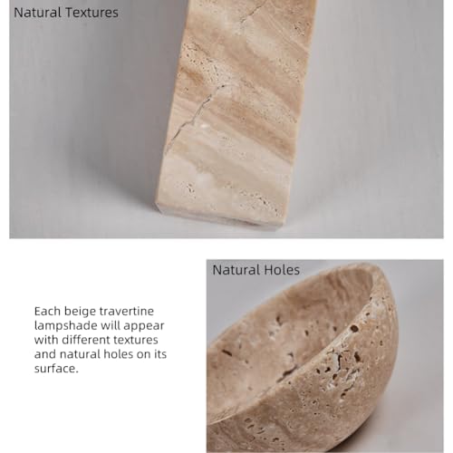 Farmhouse Wood Vanity Light 4 Lights Natural Stone Shade