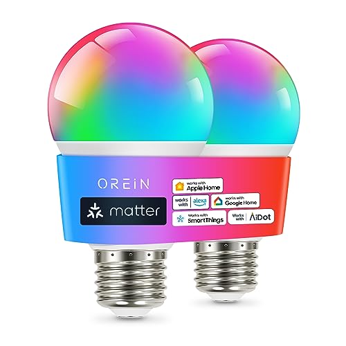 Matter Smart Light Bulb (2 Count)